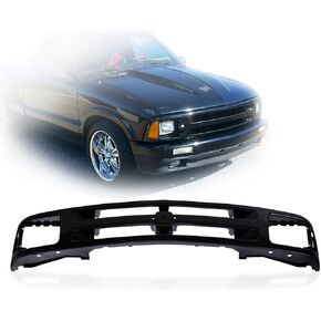 Perfit Liner New Front Primed Black Grille Grill Compatible with 1994-1997 Chevrolet S10 Pickup Truck S10 Blazer Fits Sealed Beam Head Lamp Type GM1200225 12471807 in Kuwait
