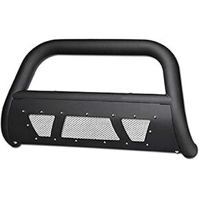 Bull Bar Brush Bumper Guard Studded Steel Mesh Matte Black Compatible with 2015-2019 Chevy Colorado/Canyon in Kuwait