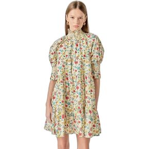 English Factory Women's Smocked Puff Sleeves Mini Dress in Kuwait