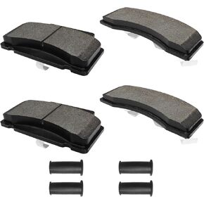 Ceramic Front Brake Pads with Hardware Fit for Dodge Ram 2500 3500 1994-1999, Chevrolet Express 2500 3500 1996-2002, K3500 C3500 1990-2000, GMC Savana 2500 3500 1996-2002, C3500 K3500 1990-2000 in Kuwait