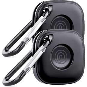 DDJ for Tile Life360 Mate (2024) Bluetooth Tracker Case Keychain 2-Pack, Soft Silicone Cover Holder for Tile GPS Item iTag Finder Accessories with Key Ring, for Pet Tracking, Bags, Kids, Keys, Luggage in Kuwait