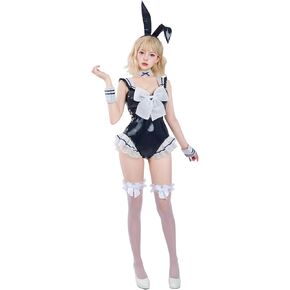 NSPSTT الأرنب زي المرأة الأرنب البدلة هالوين تأثيري ارتداءها مع جوارب in Kuwait