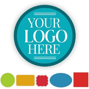 STICKERJET Custom Vinyl Stickers - Personalize Your Own Labels with Your Photo, Text, Logo or Image - Fade Resistant Waterproof Custom Decals for Logo, Branding, Packaging - Customized Sticker Label in Kuwait