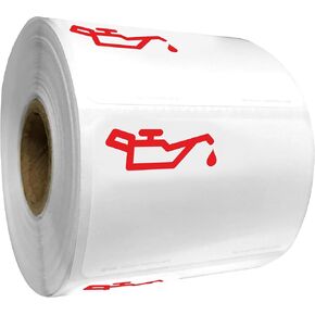 Oil Change Reminder Sticker, Stock Logo Refill Roll, with Oil Can Image, 500 Labels in Kuwait
