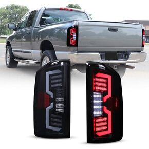 Nixon Offroad LED Tail Lights for 2007-2008 Dodge Ram 1500 & 2007-2009 Ram 2500/3500, Sequential Turn Signal Taillight Assembly Driver and Passenger Side (Smoke Lens) in Kuwait