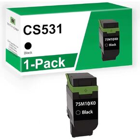 خرطوشة حبر CS531 CX532 ذات إنتاجية قياسية 75M10K0 بديلة لطابعة Lexmark CS531dw، CS632dwe، CX532adwe، CX635adwe | 3000 صفحة| 1 حزمة مع شريحة ذكية in Kuwait