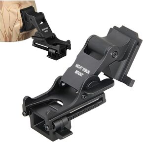 New Metal Rhino Arm Helmet Adapter Mount for PVS-14,Adjustable Lever - Black in Kuwait