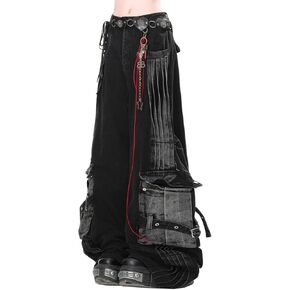 Harajuku Y2K Gothic High Waist Wide Leg Star Jeans Vintage Fashion Gradual Pleated Design Baggy Denim Pants in Kuwait
