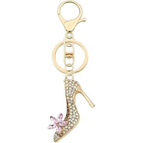 Elechobby Rhinestone Keychain Assortment - Sparkling Bear Angel Bunny Ballet High Heel Charm Key Ring for Purse Backpack in Kuwait