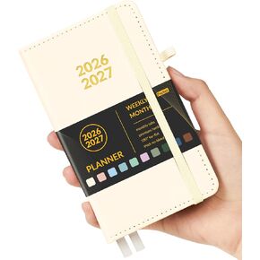 Forvencer Planner 2025-2026, Weekly and Monthly Planners with Month Tabs, July 2025 - June 2026, A5(5.8"×8.3"), Daily Academic Calendar with Elastic Band, Small Hardcover Agenda, Bookmark, for Women, Teacher, School in Kuwait