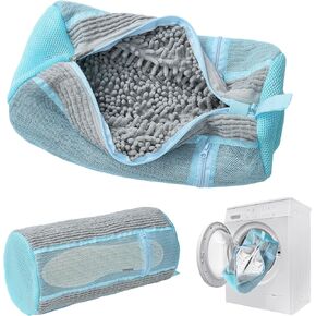 Shoe Washing Machine Bag, 2PCS Reusable Shoe Bag for Washing Machine, 360° Deep Cleaning Shoe Washing Bag for Sneakers, Laundry Shoe Bag for Washer & Dryer, Fits All Shoe Types (grey) in Kuwait