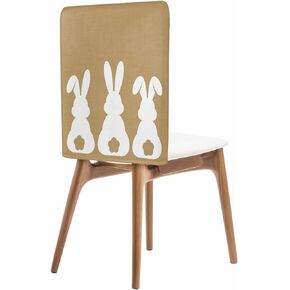 Dining Room Chair Covers Back Slipcover Set of 4, Easter Bunny Rabbit Animal Stretch Chair Protector for Kitchen Hotel Restaurant Home Decor Removable Washable Chair Slipcover in Kuwait