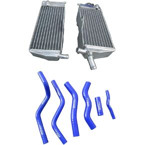 Aluminum Radiator + Silicone Hose for 1990-1997 Honda CR125R CR125 1991 1992 1993 1994 1995 1996 (Red) in Kuwait