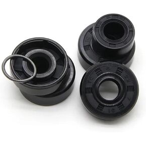 2/5/10pcs ID 8mm NBR Oil Seal TC-8 * 12/26 * 3/5/6/7/8mm Black Nitrile Rubber Shaft Double Lip Oil Seals Gaskets(10pcs,8x16x7mm) in Kuwait