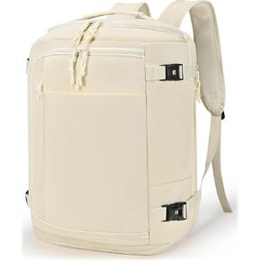 40x30x20 cm Travel Bag Personal Item Ryanair Approved Backpack Expandable to 40x30x25cm Carry On Underseat with USB Charging Port, Beige in Kuwait
