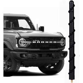 7-inch Bronco Short Antenna, Fits for Ford Bronco Full Size and Sport All Models 2021 2022 2023 2024 2025, Good Reception, 7 Inch Spiral AM FM Radio Antenna, for Bronco Accessories 2021-2025 in Kuwait