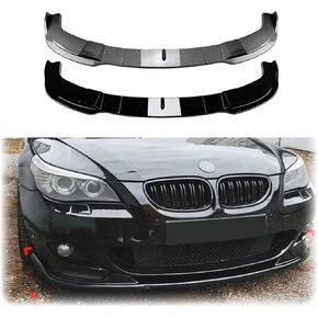 Front Bumper Lip Compatible For BMW E60 E61 5 Series 525i 530i 540i 550i M Sport 2005 To 2010 Splitter Spoile Diffuser By ABS Body Kit Cover(Gloss Black) in Kuwait