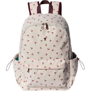 ESVAN Corduroy Backpack Lightweight Fashion 17 inch Laptop Bag for Women Casual College (Corduroy leopard print) in Kuwait