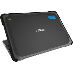 Gumdrop SlimTech Laptop Case Fits ASUS Chromebook C203XA (Clamshell). Designed for K-12 Students, Teachers and Classrooms – Drop Tested, Rugged, Shockproof Bumpers for Reliable Device Protection–Black in Saudi Arabia