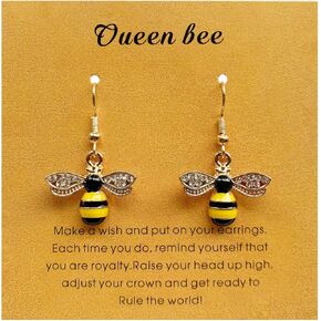 أقراط النحلة ملكة النحل اللطيفة هدايا مجوهرات النحلة الطنانة للنساء in Kuwait