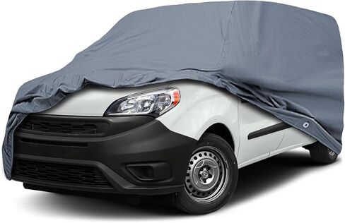 غطاء سيارة كامل فائق - لسيارة Ram ProMaster City 2014-2021 Mini Cargo Van 4 أبواب شبه مخصصة مقاومة للماء تغطية كاملة لجميع الأحوال الجوية ومقاومة للغبار والرياح للسيارات الداخلية والخارجية in Kuwait