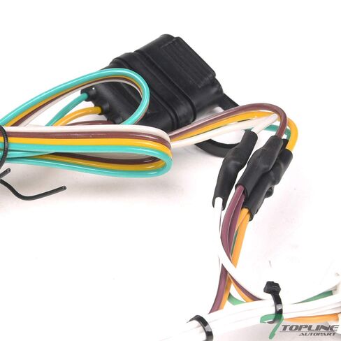 7422454471466 Compatible with 1986-1992 Ford Ranger Trailer Hitch 4 Way Flat Wiring Harness T-Connector in Kuwait