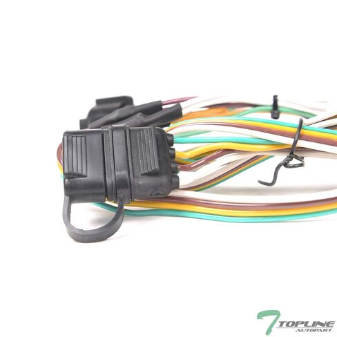 7422454471466 Compatible with 1986-1992 Ford Ranger Trailer Hitch 4 Way Flat Wiring Harness T-Connector in Kuwait