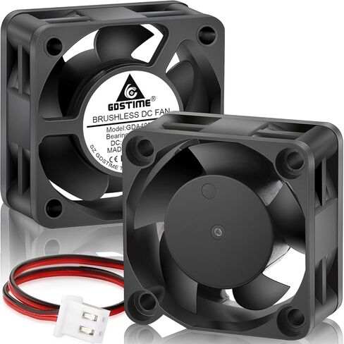 GDSTIME 2-Pack 24V 6015 60mm × 15 مم محمل كرة مزدوجة محمل DC DC مروحة 2-Pin in Kuwait