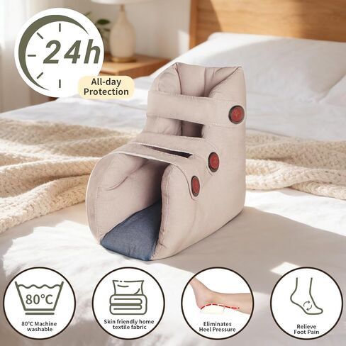 Dial-Lace Heel Protector Remove Pressure and Bedsores,Heel Protectors for Pressure Sores for Heal Protection in Kuwait