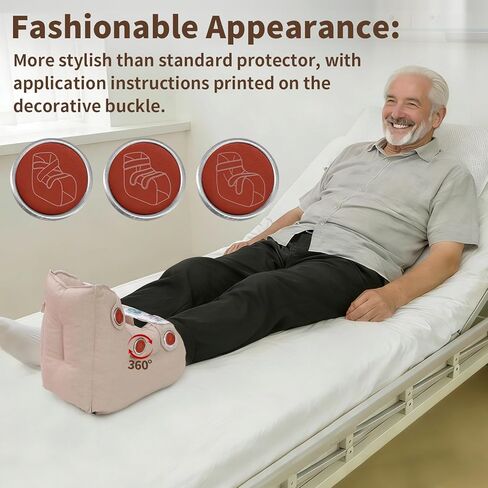 Dial-Lace Heel Protector Remove Pressure and Bedsores,Heel Protectors for Pressure Sores for Heal Protection in Kuwait