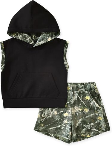 Camo Sleeveless Shorts Set for Toddler Boys 2-5T Summer Outfit in Saudi Arabia