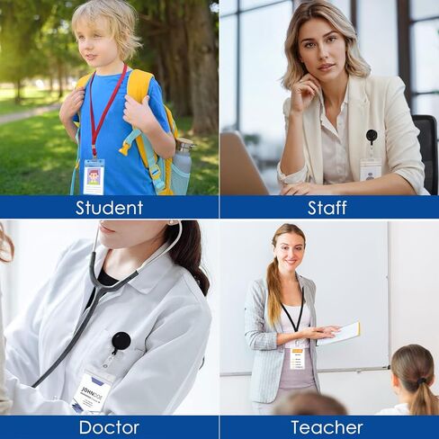 200 Pack Vertical Badge Holders, Clear Plastic ID Badge Holder with Resealable Zip, Waterproof ID Card Holder Badge Sleeve for Credit Card, ID Card,Proximity, RFID, and Work Badge in Kuwait