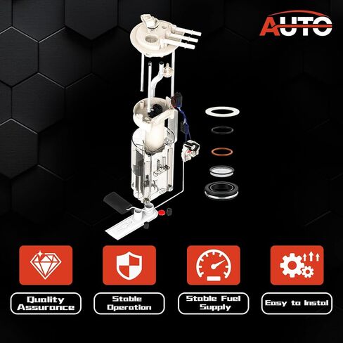 Electric Fuel Pump Module Assembly Compatible with 2003-2004 GMC Sonoma V6 4.3L Crew Cab Pickup,2003-2004 Chevrolet S10 V6 4.3L Replaces E3566M in Saudi Arabia