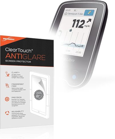 Poxwave Screen Protector متوافق مع قارئ Libre Freestyle-Cleartouch Anti-Glare (حزمة) ، جلد غير لامع مضاد للأجر in Kuwait