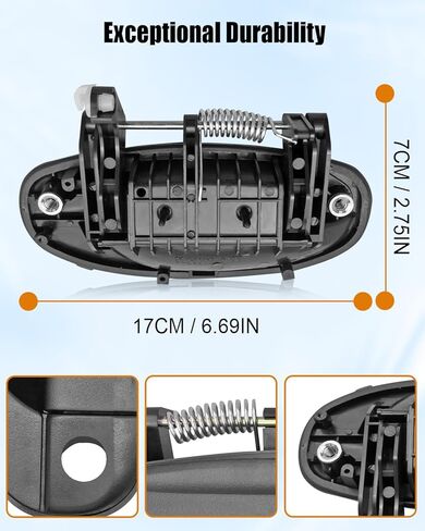 مقبض الباب الخارجي مناسب لقاعدة شيفروليه أفيو LS LT ذات قيمة خاصة قاعدة بونتياك G3 2004-2011 حدد الطرازات، استبدل 96541631 96541632 96541633 96541634، الجانب الأيمن الأمامي والخلفي الأيسر in Saudi Arabia