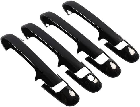 Gloss Black Door Handle Cover Compatible with 2003-2007 Honda Accord Sedan 4 Doors Without Passenger Side Keyhole in Kuwait