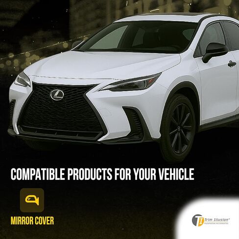 Snap On Chrome Delete Car Door Handle Cover Trim Accessories Compatible 2016-2022 Lexus RX350 | RX450h |No Tools Needed - Easy Installation| in Kuwait