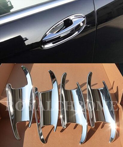 UNICUS Chrome Door Handle Recess Insert Cups 4X Compatible with Mercedes W221 S Class AMG 2006 to 2013 in Saudi Arabia