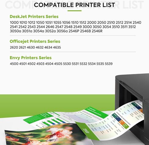 خراطيش حبر 61XL بديلة لخرطوشة الحبر الملونة HP 61 XL HP61 61XL تعمل مع HP Envy 5530 4500 4502 5535 Deskjet 2540 2541 3050 3510 1510 OfficeJet 4630 4632 Printer (ثلاثية الألوان، عبوتان) in Kuwait