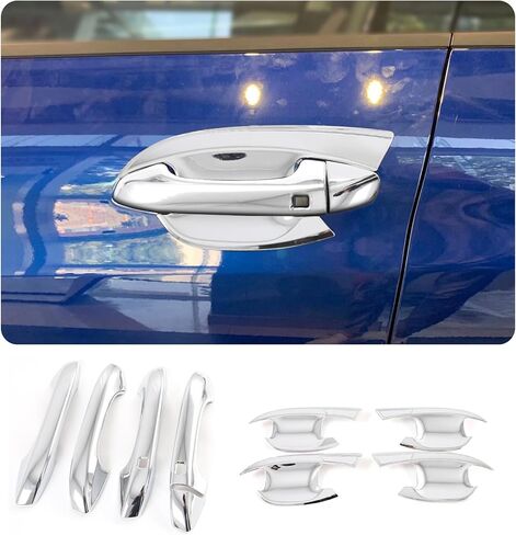 Car Accessories Fit for Kia K5 2021 2022 2023 2024 2025 Exterior Door Handle and Door Handle Bowl Cover Trims (Carbon Fiber Style) 9PCS ABS in Saudi Arabia