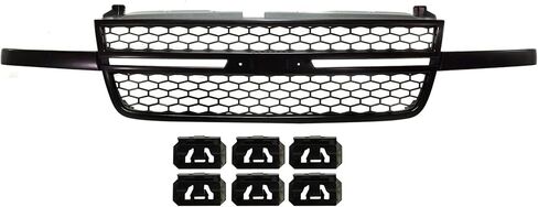 Garage-Pro Grille Assembly for Chevrolet Silverado 1500 2003-2006, Chevrolet Silverado 1500 Classic 2007, Textured Black Front Grill Shell and Insert, SS Model, without Dale Earnhardt Package in Saudi Arabia