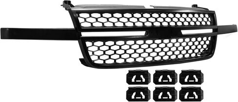 Garage-Pro Grille Assembly for Chevrolet Silverado 1500 2003-2006, Chevrolet Silverado 1500 Classic 2007, Textured Black Front Grill Shell and Insert, SS Model, without Dale Earnhardt Package in Saudi Arabia