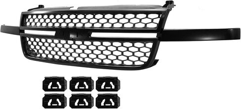 Garage-Pro Grille Assembly for Chevrolet Silverado 1500 2003-2006, Chevrolet Silverado 1500 Classic 2007, Textured Black Front Grill Shell and Insert, SS Model, without Dale Earnhardt Package in Saudi Arabia