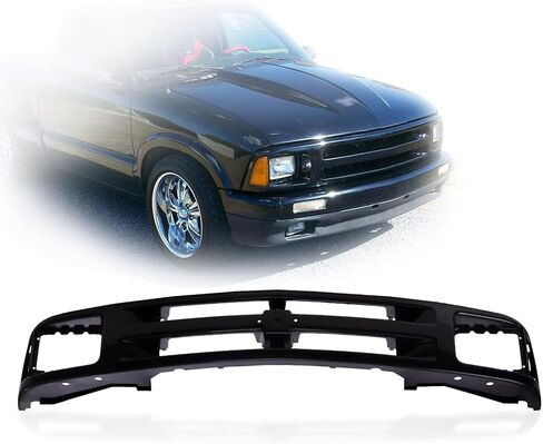 Perfit Liner New Front Primed Black Grille Grill Compatible with 1994-1997 Chevrolet S10 Pickup Truck S10 Blazer Fits Sealed Beam Head Lamp Type GM1200225 12471807 in Kuwait