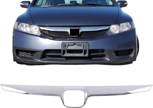 قالب شواء أمامي من الكروم متوافق مع 2009-2011 Honda Civic Hybrid 71122SNAA50 HO1210127 in Kuwait
