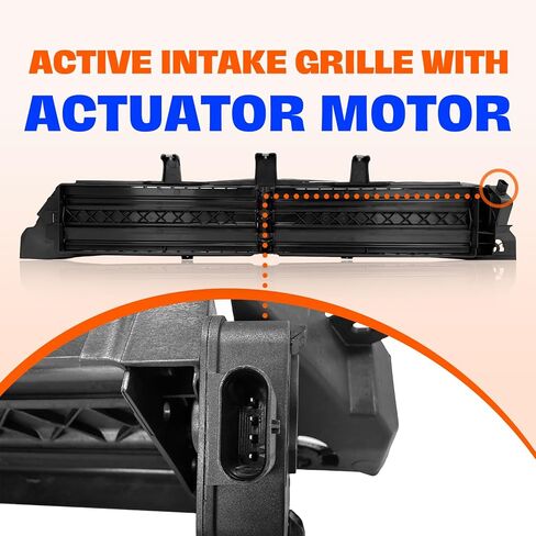 CarPartsDepot Front Active Grille Shutter w/Motor Compatible With 2014-2020 Chevrolet Impala GM1206102 23487243 in Kuwait