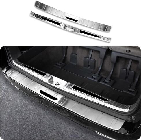 Car Accessories Inside and Outside Rear Bumper Protector Sill Plate Guard Cover Trim Protective Frame Molding B Style Compatible withToyota Sienna 2020 2019 2018-2011 in Kuwait