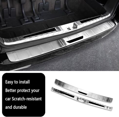 Car Accessories Inside and Outside Rear Bumper Protector Sill Plate Guard Cover Trim Protective Frame Molding B Style Compatible withToyota Sienna 2020 2019 2018-2011 in Saudi Arabia