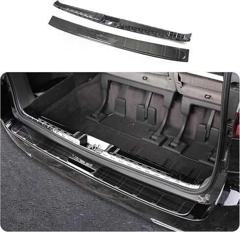 Car Accessories Inside and Outside Rear Bumper Protector Sill Plate Guard Cover Trim Protective Frame Molding B Style Compatible withToyota Sienna 2020 2019 2018-2011 in Saudi Arabia