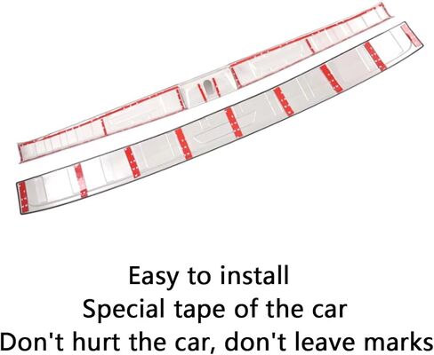Car Accessories Inside and Outside Rear Bumper Protector Sill Plate Guard Cover Trim Protective Frame Molding B Style Compatible withToyota Sienna 2020 2019 2018-2011 in Saudi Arabia